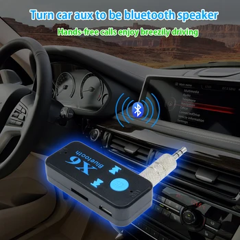 Taşınabilir Bluetooth 5.0 Ses Alıcısı Mini 3.5 mm HİFİ AUX Stereo Bluetooth TV PC İçin Kablosuz Adaptör araba hoparlörü Kulaklık